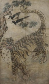 KOREAN MINHWA TIGER HANGING SC