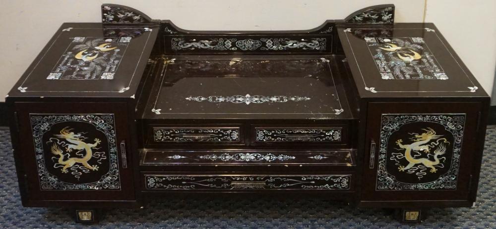 KOREAN MOTHER OF PEARL INLAID BLACK