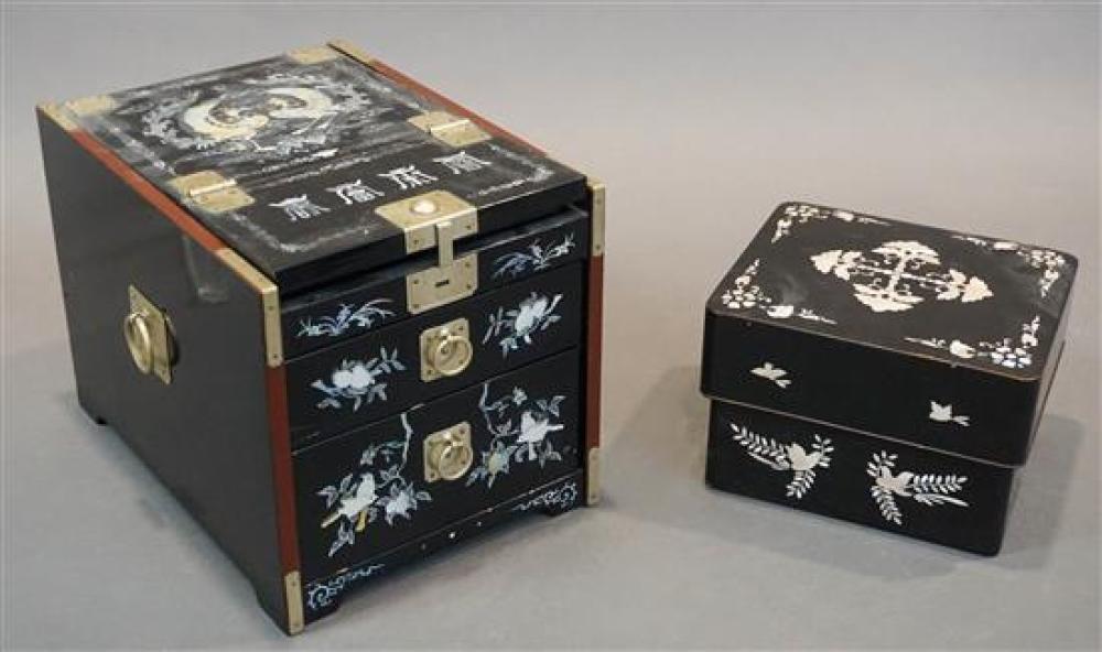 KOREAN MOTHER-OF-PEARL INLAID BLACK