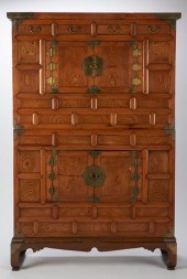 KOREAN ROSEWOOD CHEST ON CHEST
