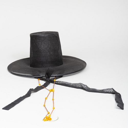 KOREAN SCHOLAR'S HAT AND FITTED HAT