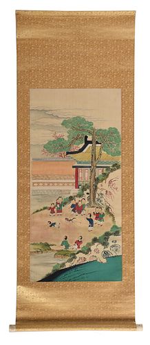 KOREAN SCROLL PAINTING, HUNDRED