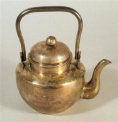 Korean silver teapot    19th c