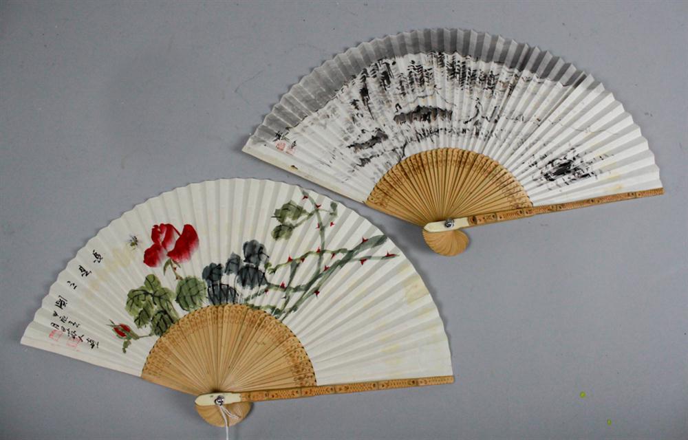 KOREAN SIX-PANEL SCREEN ''BIRDS
