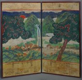 KOREAN TWO-PANEL SCREEN, CHOSU