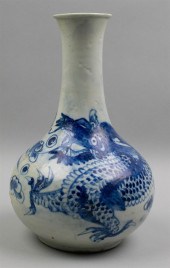 KOREAN UNDERGLAZE BLUE AND WHI