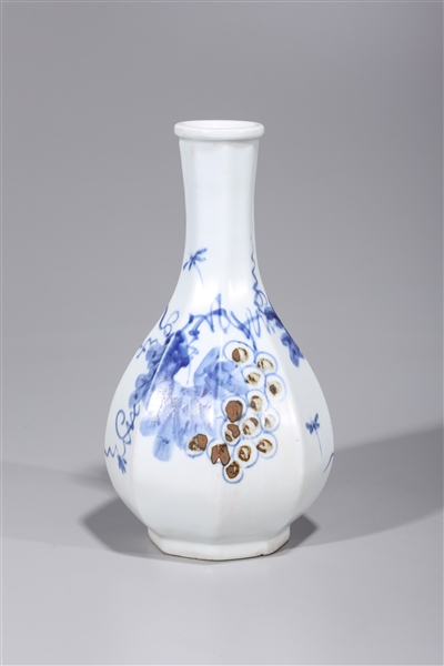 Korean underglazed blue, red, and