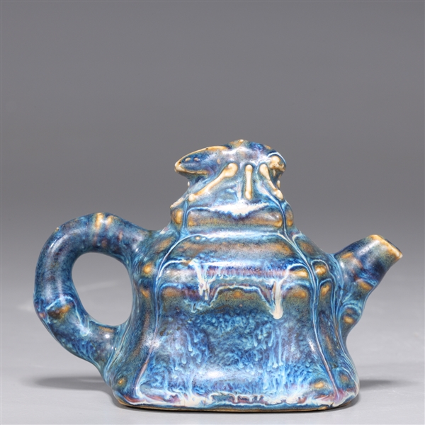 Korean unusual blue glazed