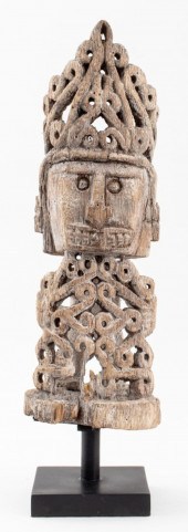 KORWAR CARVED WOOD ANCESTOR SC