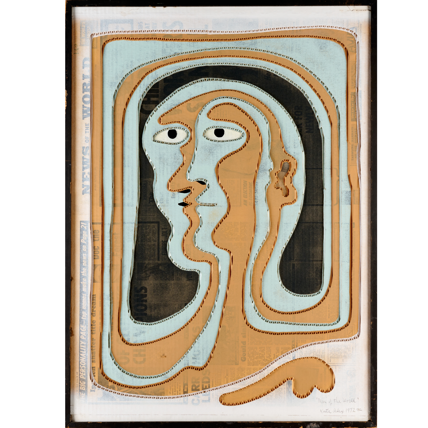 KOSTA ALEX, MIXED MEDIA COLLAGE,