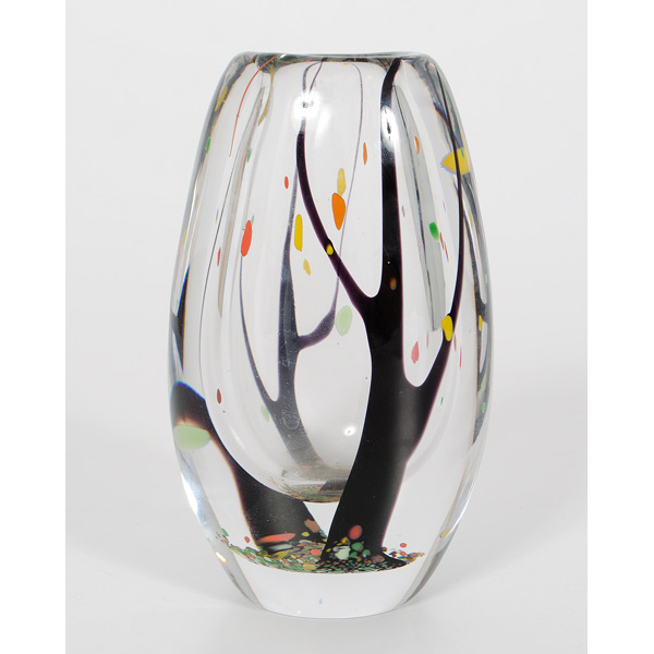 Kosta Art Glass Vase Swedish 20th