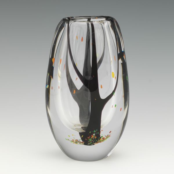 KOSTA BODA AUTUMN ART GLASS VASE