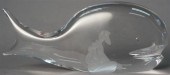 KOSTA BODA CRYSTAL FIGURE OF J