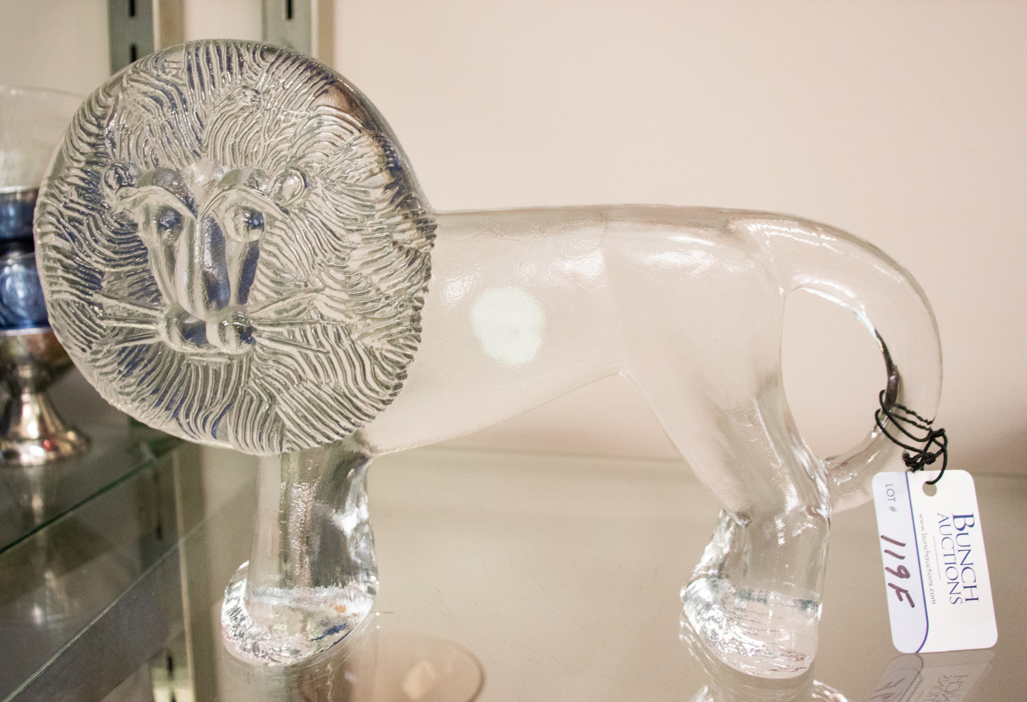 Kosta Boda glass lion