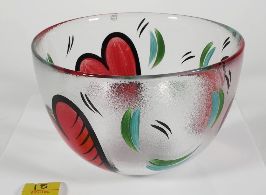 KOSTA BODA ULRICA HEARTS BOWL