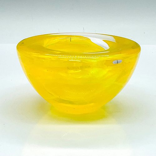 KOSTA BODA YELLOW GLASS VOTIVE