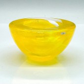 KOSTA BODA YELLOW GLASS VOTIVE