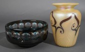 KOSTA SWEDEN GLASS BOWL AND AN