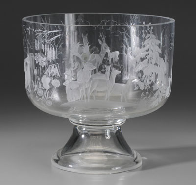 Kosta Wiberg cylindrical punchbowl,