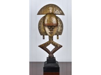 Kota African reliquary, hammered