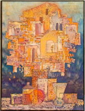 KOVALIOVA ABSTRACT MIXED MEDIA