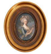 KPM 19TH C. PLAQUE OF 'MARIE A