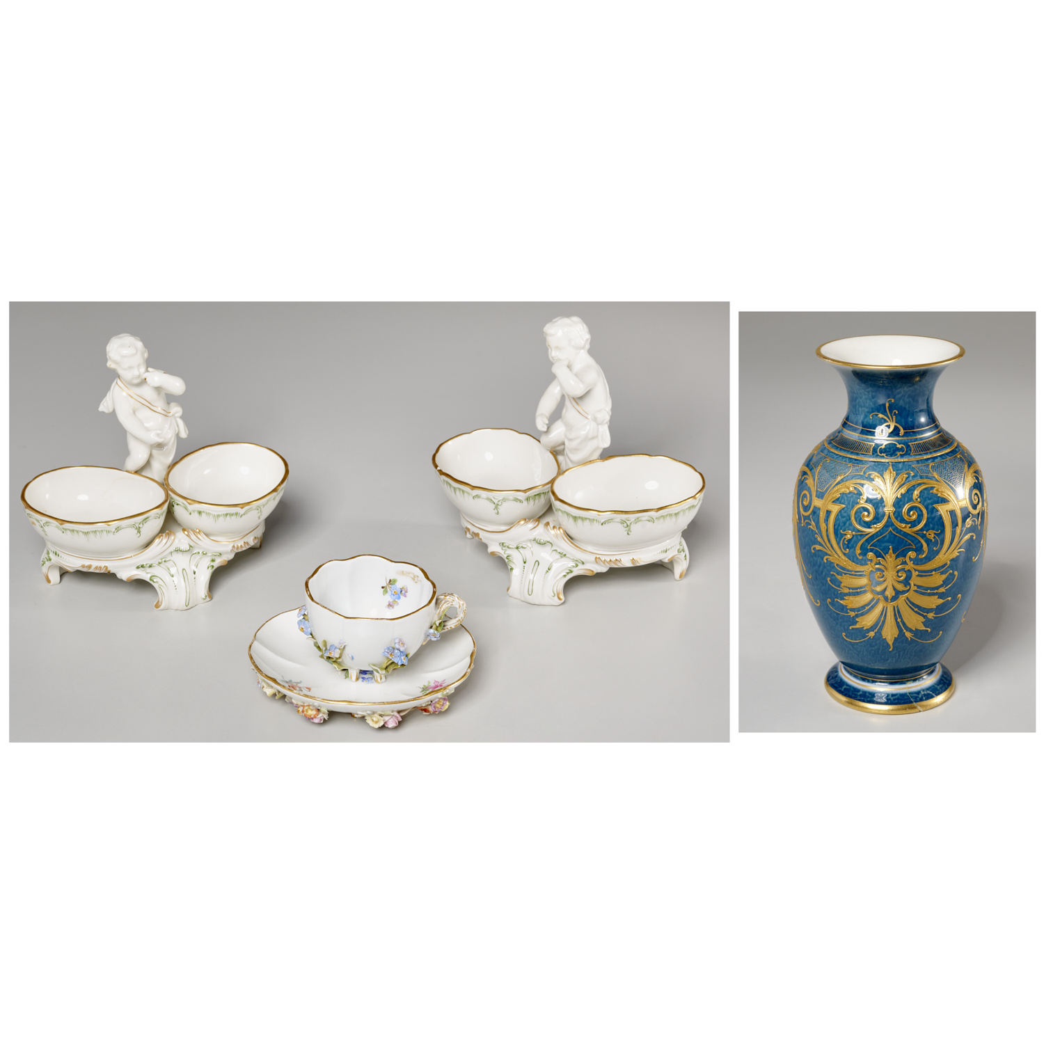 KPM AND MEISSEN PORCELAINS GROUP