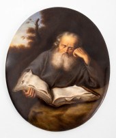 KPM ATTR. "THE HERMIT" OVAL PO