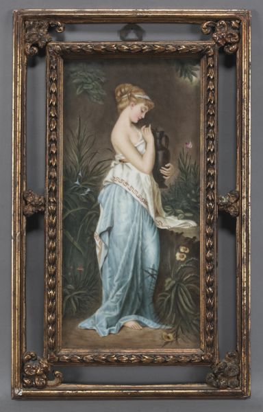 KPM Berlin painted porcelain plaque
