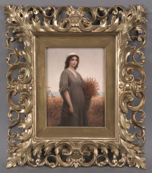 KPM Berlin painted porcelain plaque