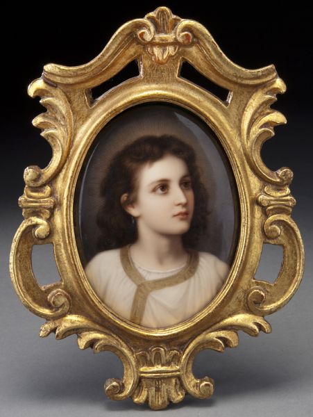 KPM Berlin painted porcelain plaque