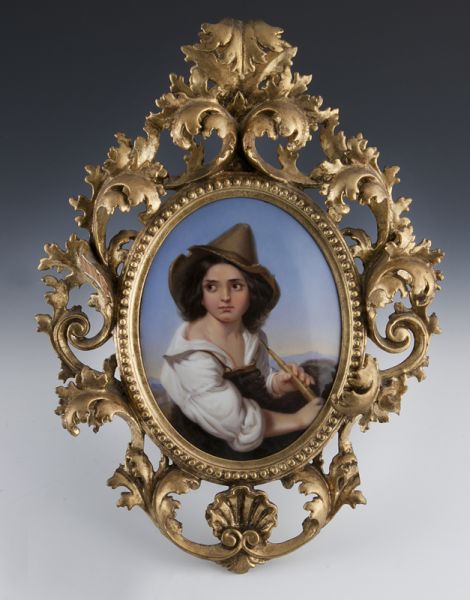 KPM Berlin painted porcelain plaque