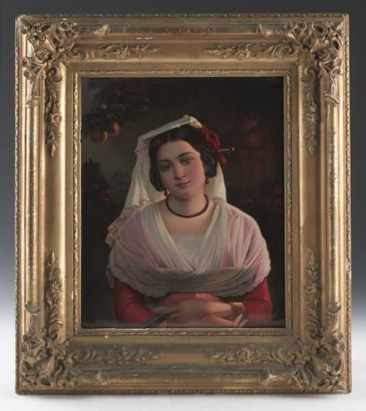 KPM Berlin painted porcelain plaque