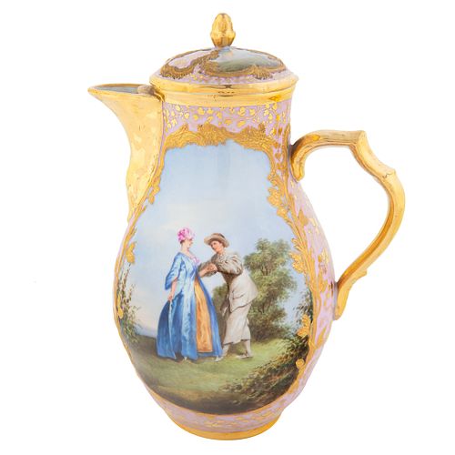 KPM COVERED COFFEE POT WITH