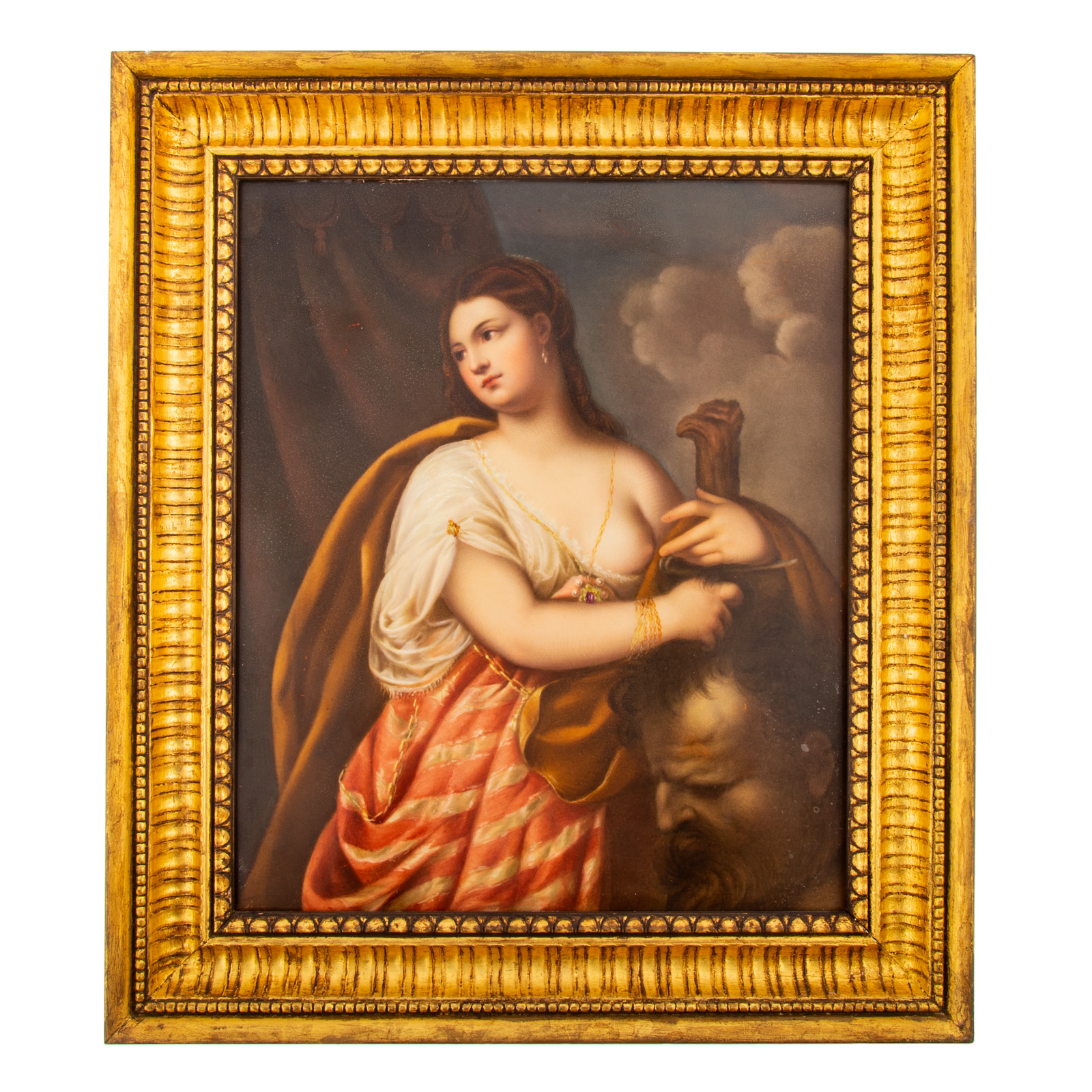 KPM PAINTED PORCELAIN PLAQUE OF