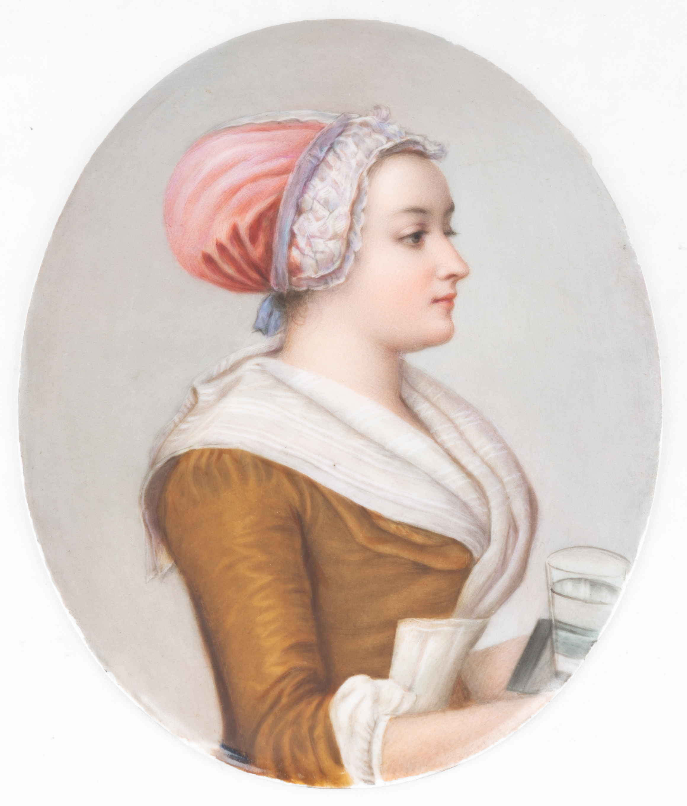 KPM PAINTING ON PORCELAIN circa
