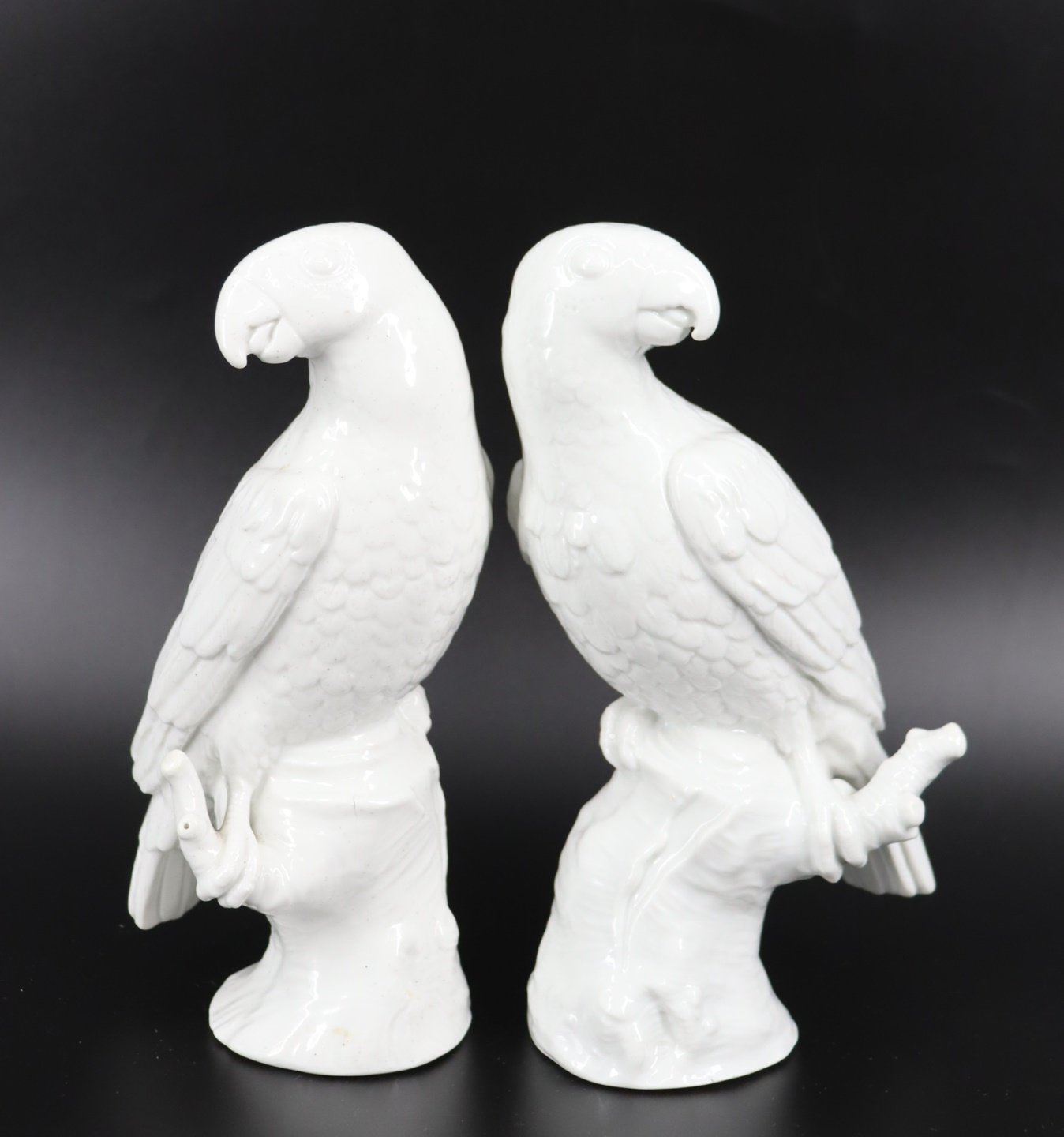 K.P.M. PAIR OF BLANC DI CHINE