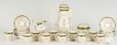 KPM PORCELAIN GREEN & GOLD COF