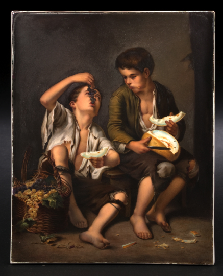KPM Porcelain Plaque,  ca. 1900,