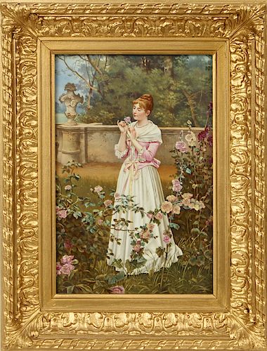 KPM PORCELAIN PLAQUE EYES OF