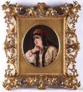 KPM PORCELAIN PLAQUE "ODALISQU