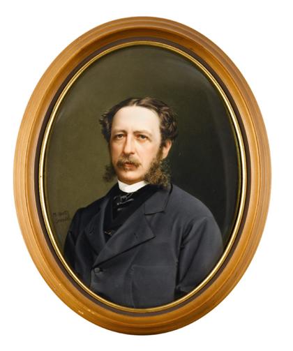 KPM porcelain plaque of a gentleman