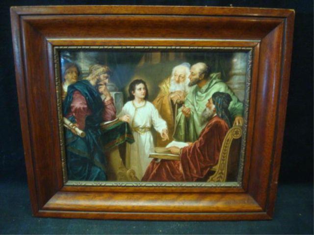 KPM Porcelain Plaque of Young Jesus