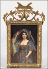 KPM PORCELAIN PLAQUE. Reverse