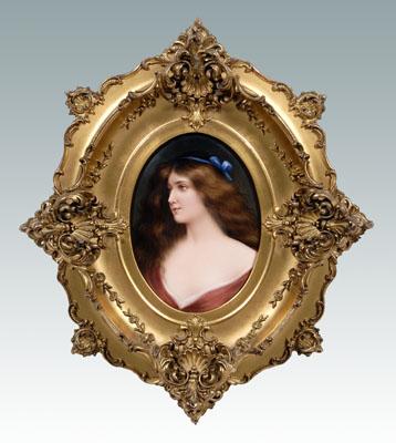 KPM porcelain plaque signed Wagner,