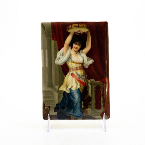 KPM PORCELAIN PLAQUE TAMBOURINE
