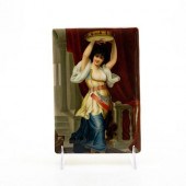 KPM PORCELAIN PLAQUE TAMBOURIN