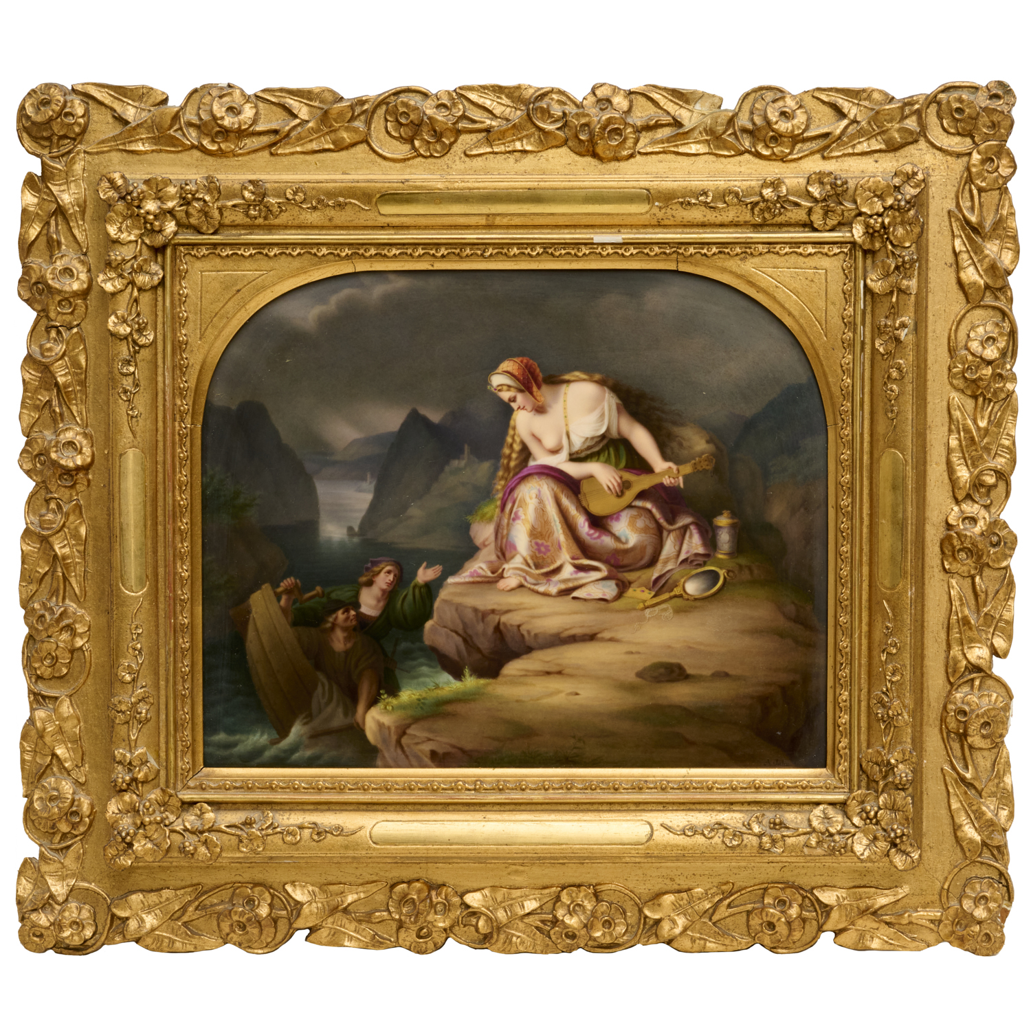 KPM PORCELAIN PLAQUE, "THE LORELEI"