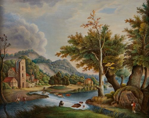 KPM PORCELAIN PLAQUE W/