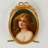 KPM PORCELAIN PORTRAIT PLAQUE